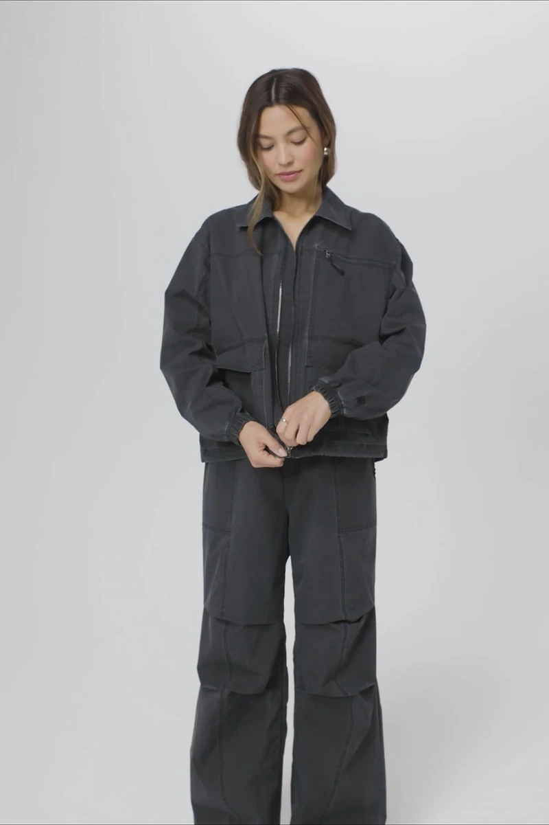 Utility Twill Cargo Jacket