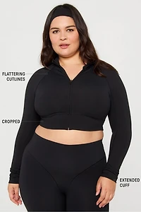 PureLuxe Cropped Train Jacket