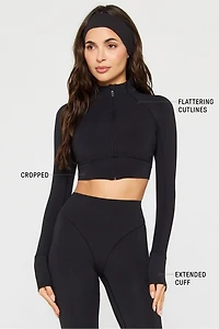 PureLuxe Cropped Train Jacket