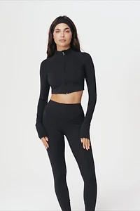 PureLuxe Cropped Train Jacket