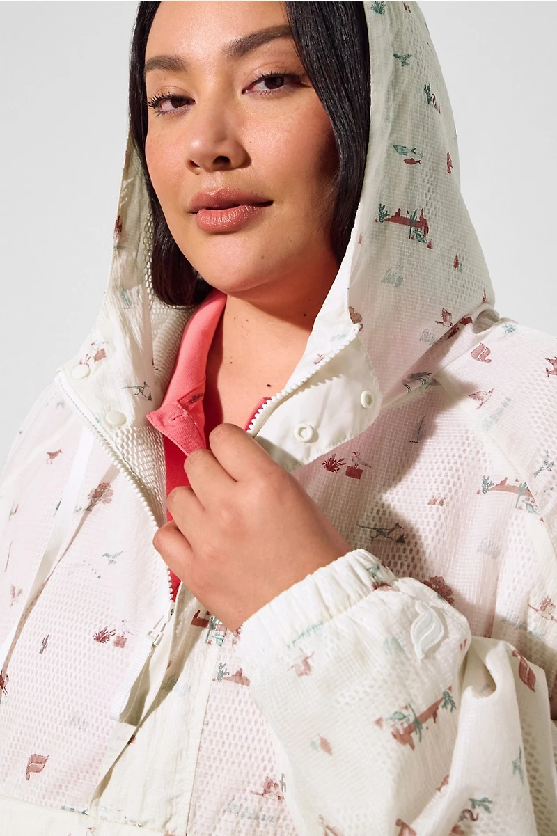 Ripstop Pullover Hooded Windbreaker