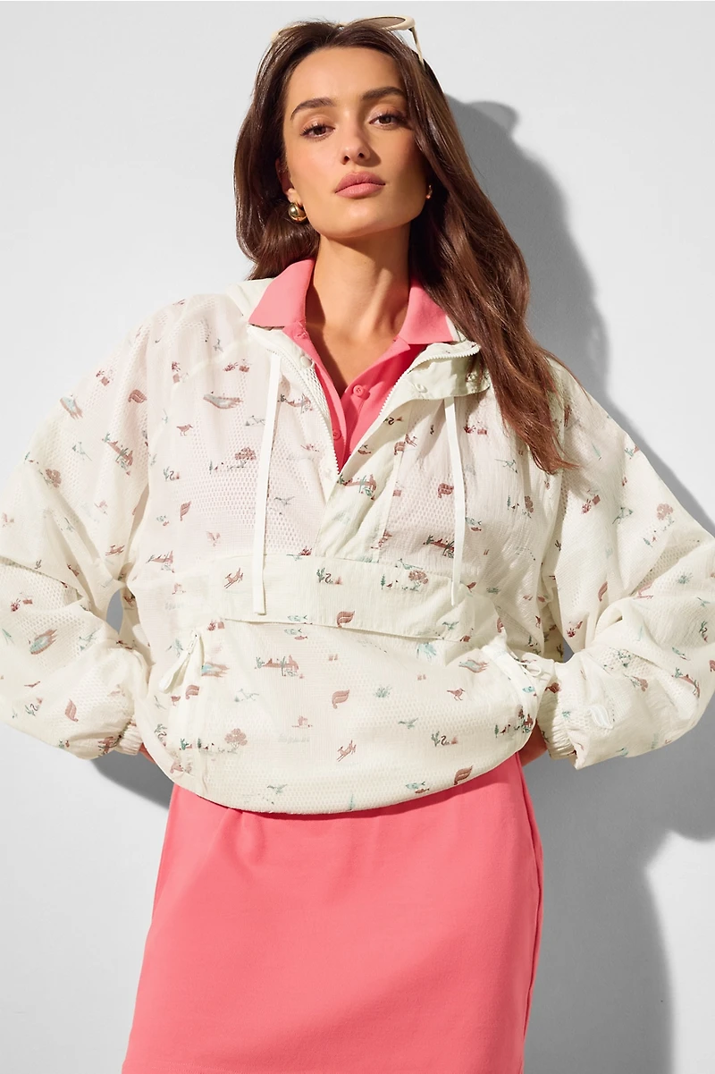 Ripstop Pullover Hooded Windbreaker