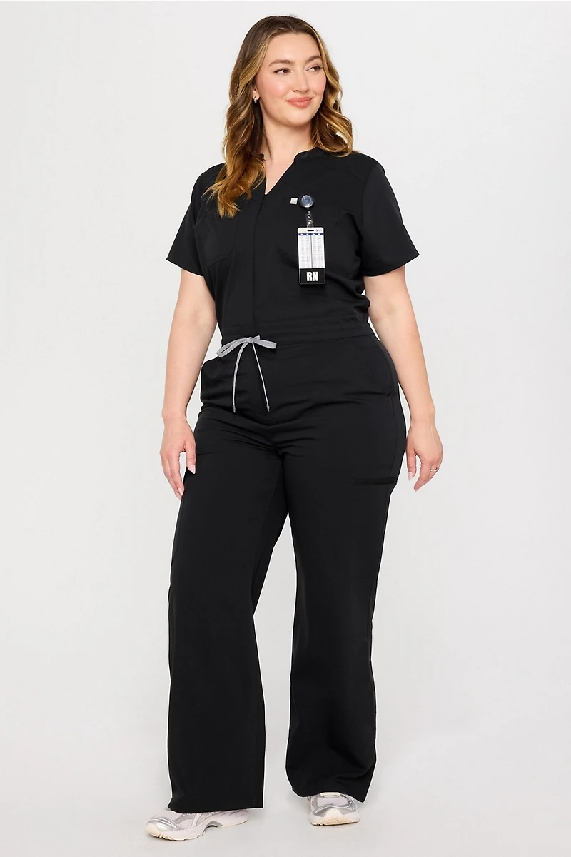 Empower Wide Leg Scrub Jumpsuit