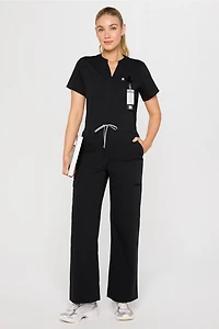 Empower Wide Leg Scrub Jumpsuit