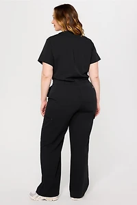 Empower Wide Leg Scrub Jumpsuit