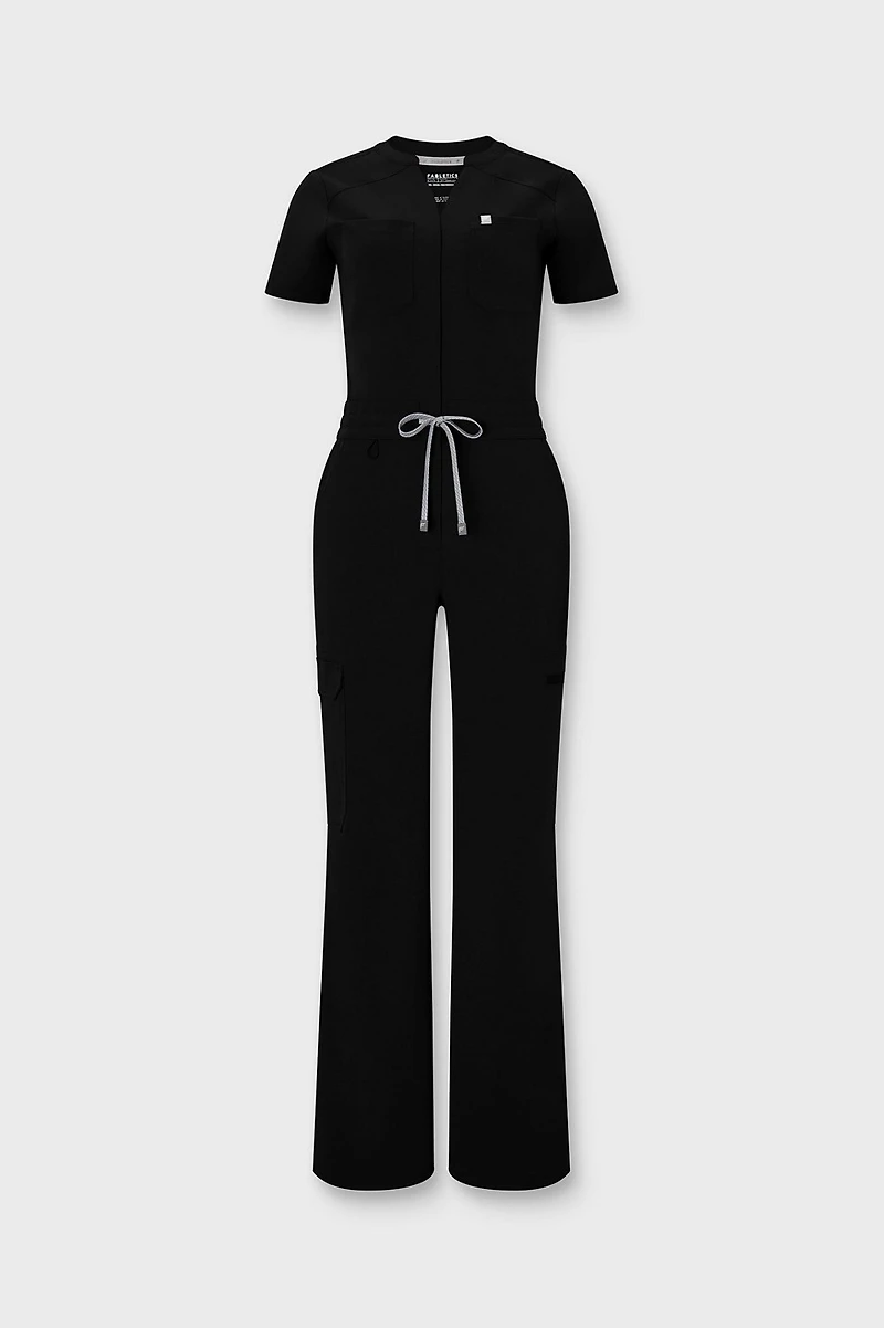 Empower Wide Leg Scrub Jumpsuit
