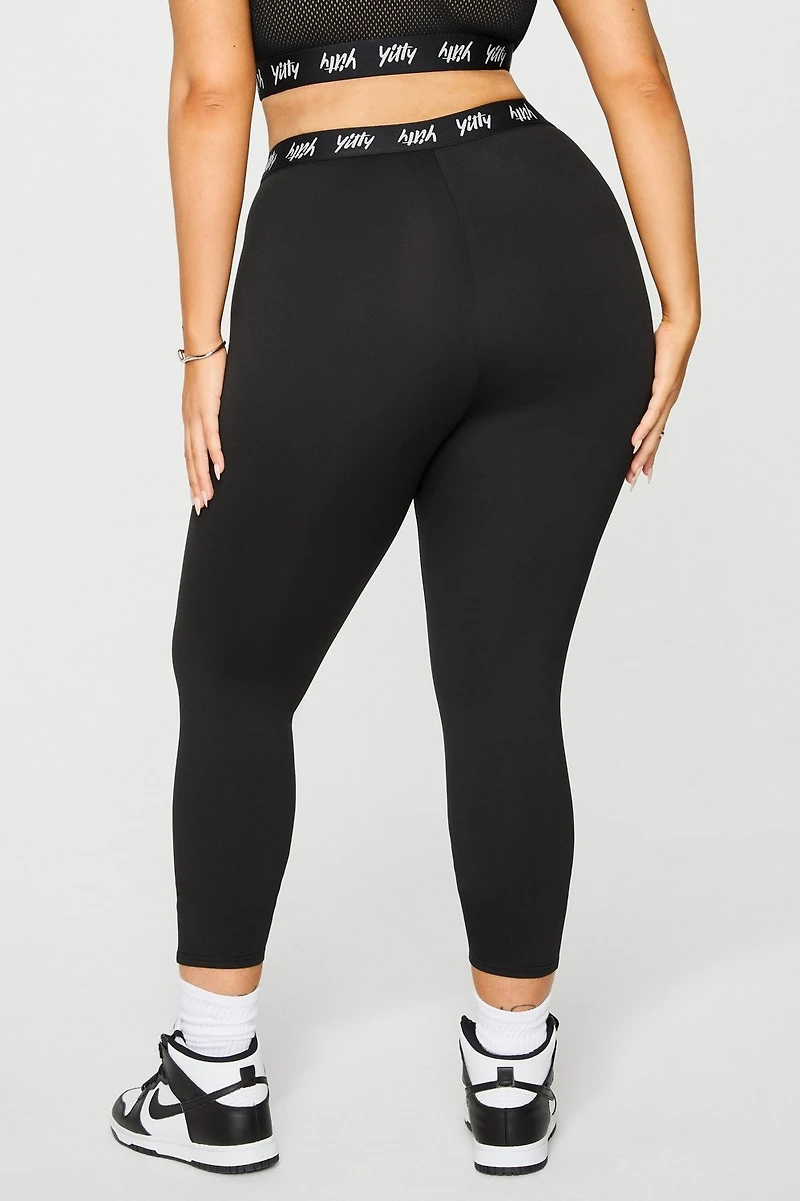 Major Label Shaping High Waist Logo Legging 7/8