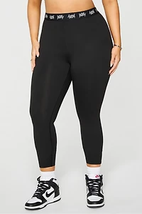 Major Label Shaping High Waist Logo Legging 7/8
