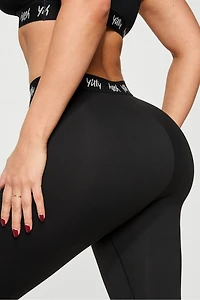 Major Label Shaping High Waist Logo Legging 7/8