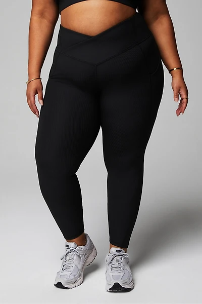 Oasis Rib HW Crossover 7/8 Legging