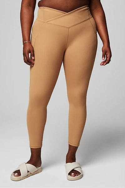 Oasis Rib HW Crossover 7/8 Legging