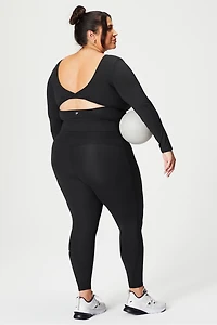 Oasis Twist Built-In Bra Long-Sleeve Top