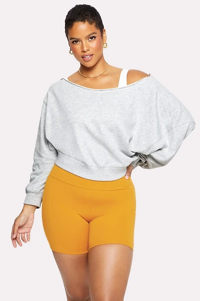 Everyday Off-The-Shoulder Sweatshirt