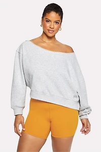 Everyday Off-The-Shoulder Sweatshirt