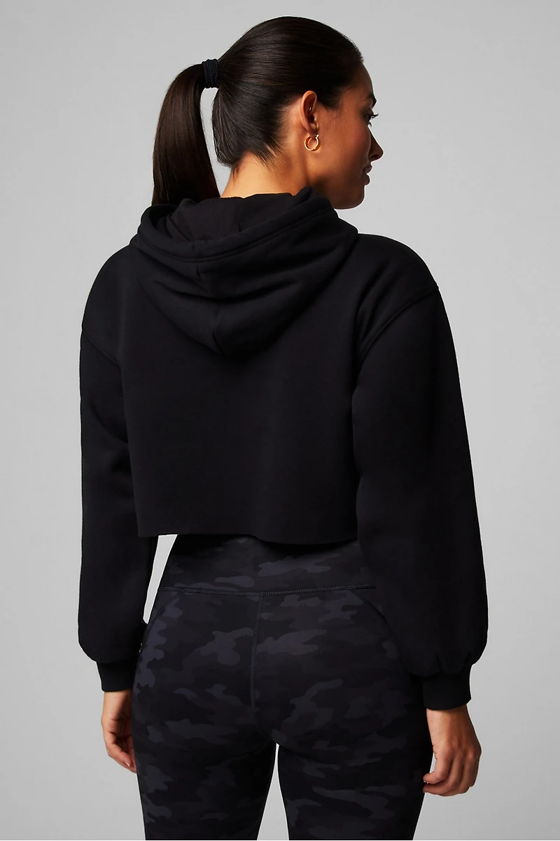 Cozy Fleece Cropped Hoodie