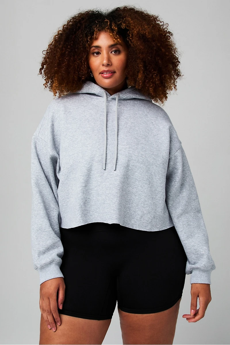 Cozy Fleece Cropped Hoodie
