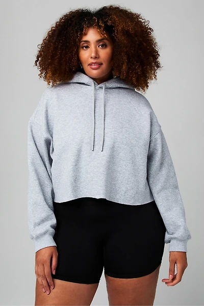 Cozy Fleece Cropped Hoodie