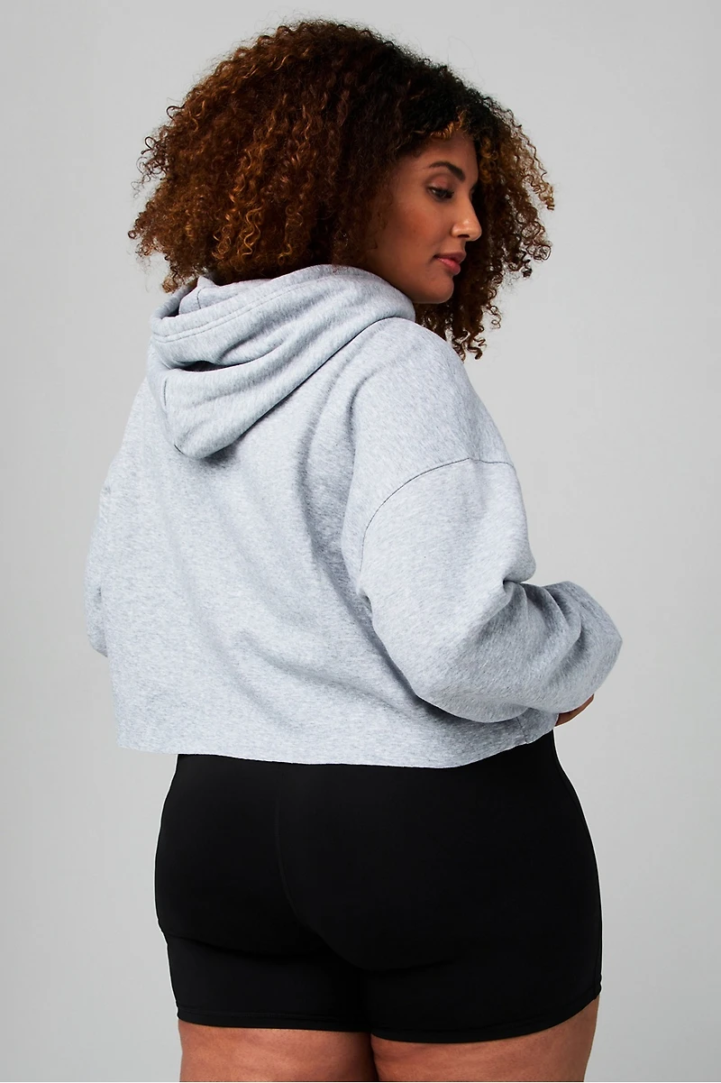 Cozy Fleece Cropped Hoodie
