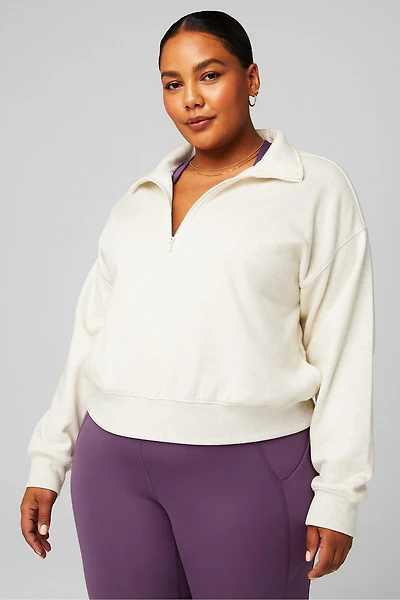 Cozy Fleece Half Zip Sweatshirt
