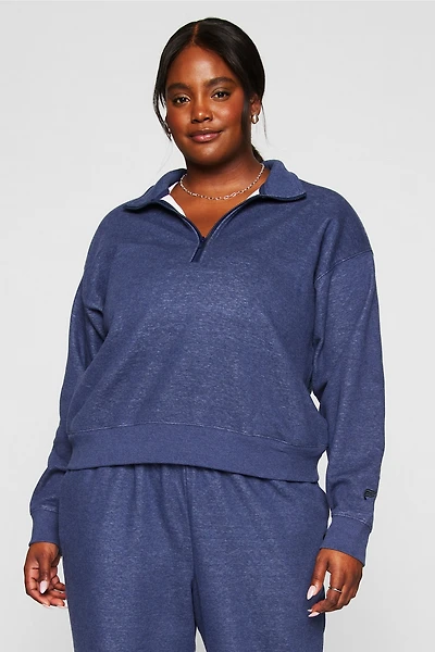 Cozy Fleece Half Zip Sweatshirt