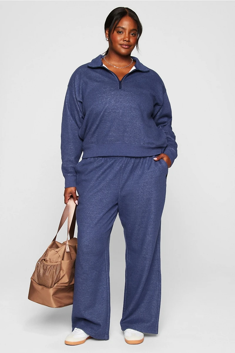 Cozy Fleece Half Zip Sweatshirt