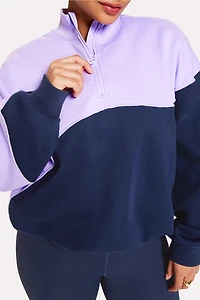Major Label Half Zip Sweatshirt