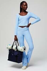 Oasis Rib Twist Long-Sleeve Top