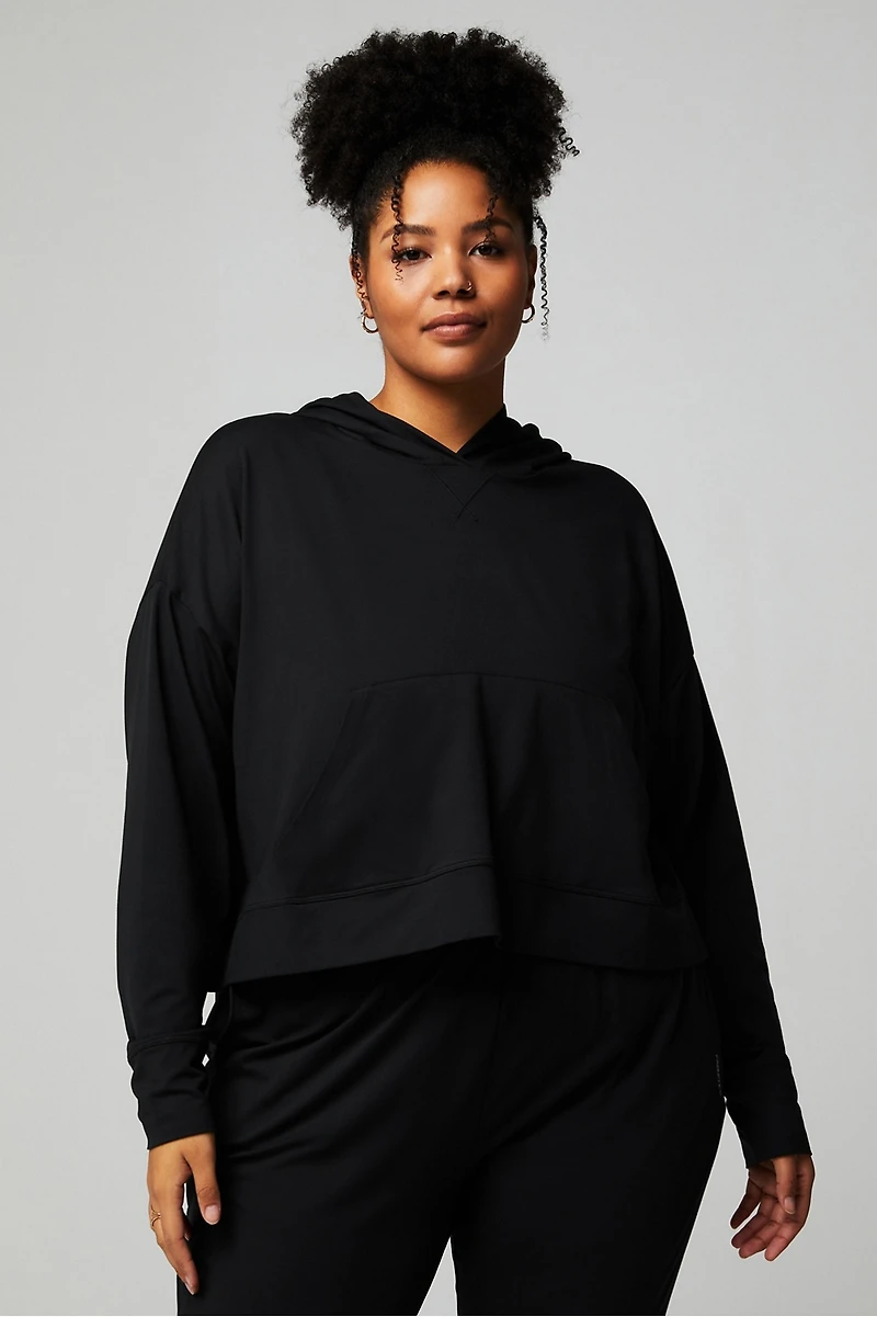 Cloud Jersey Cropped Hoodie