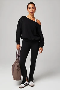 Year Round Terry Off Shoulder Sweatshirt