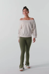 Year Round Terry Off Shoulder Sweatshirt