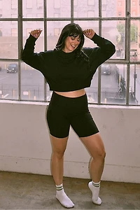 Year Round Terry Cropped Sweatshirt