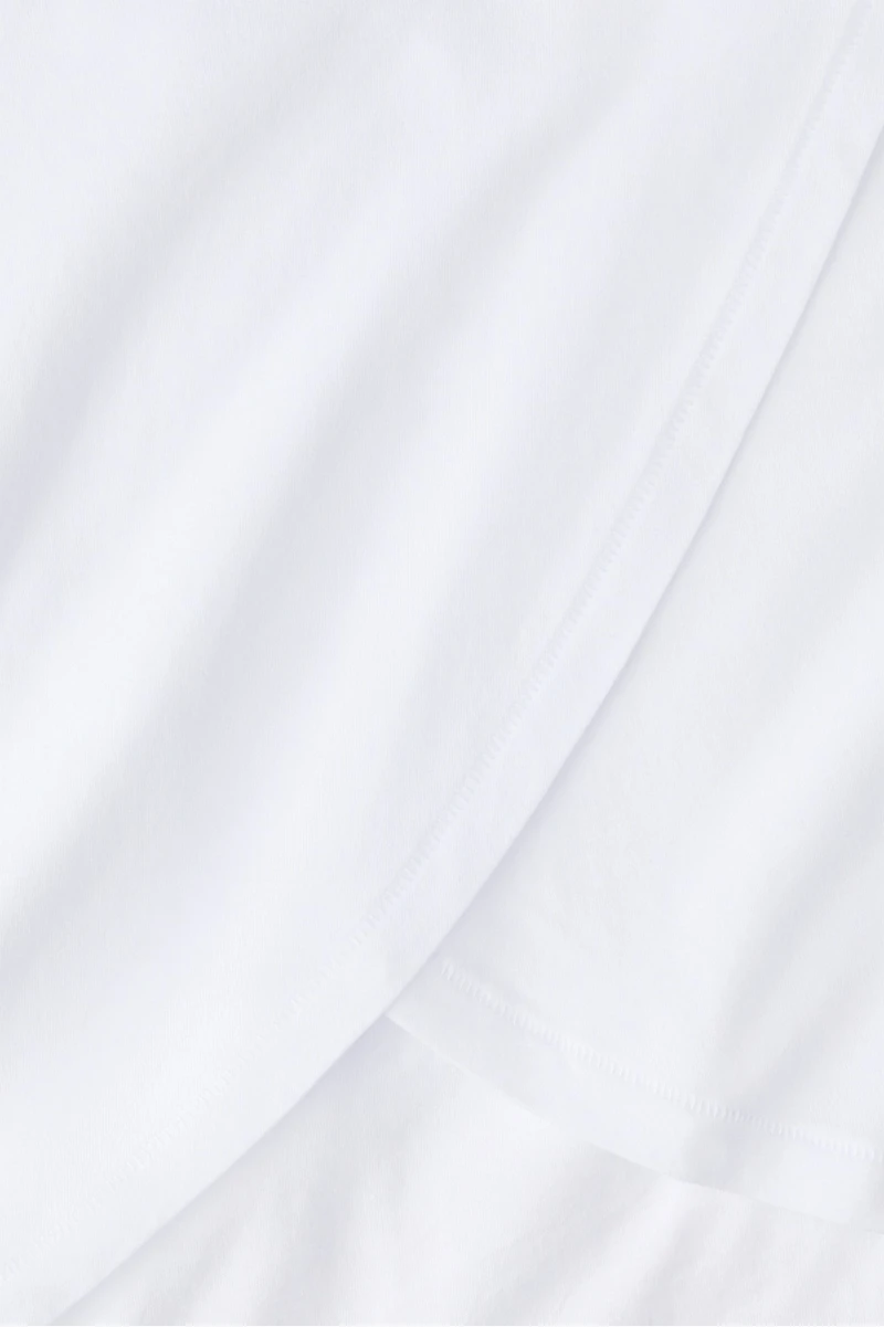 100% Cotton Cropped Boxy Long-Sleeve