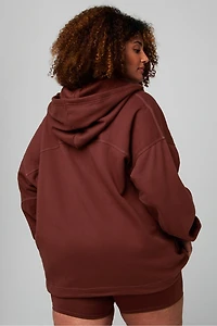 Cozy Fleece Oversized Full-Zip Hoodie