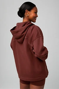 Cozy Fleece Oversized Full-Zip Hoodie