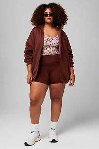 Cozy Fleece Oversized Full-Zip Hoodie