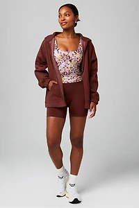 Cozy Fleece Oversized Full-Zip Hoodie