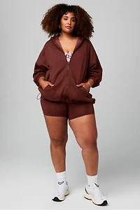 Cozy Fleece Oversized Full-Zip Hoodie
