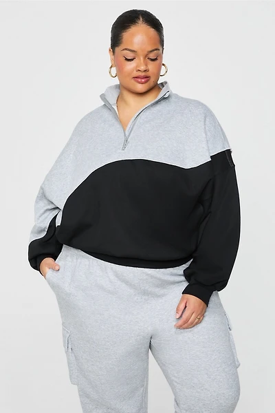 Cozy Fleece Half-Zip Sweatshirt