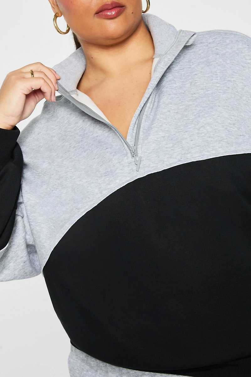 Cozy Fleece Half-Zip Sweatshirt
