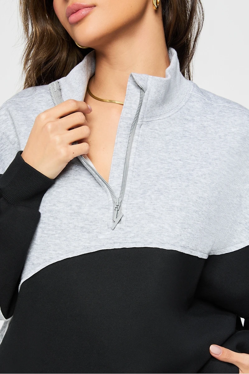 Cozy Fleece Half-Zip Sweatshirt