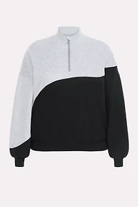 Cozy Fleece Half-Zip Sweatshirt