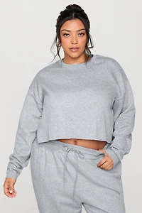 Cozy Fleece Everyday Cropped Crew