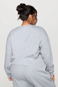 Cozy Fleece Everyday Cropped Crew