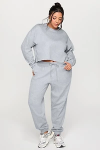 Cozy Fleece Everyday Cropped Crew