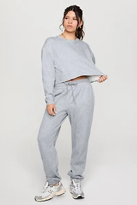 Cozy Fleece Everyday Cropped Crew