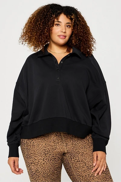 Year Round Terry Snap Front Sweatshirt