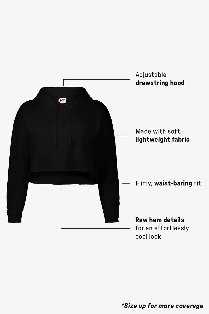 Year Round Terry Cropped Hoodie
