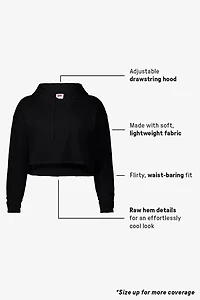 Year Round Terry Cropped Hoodie