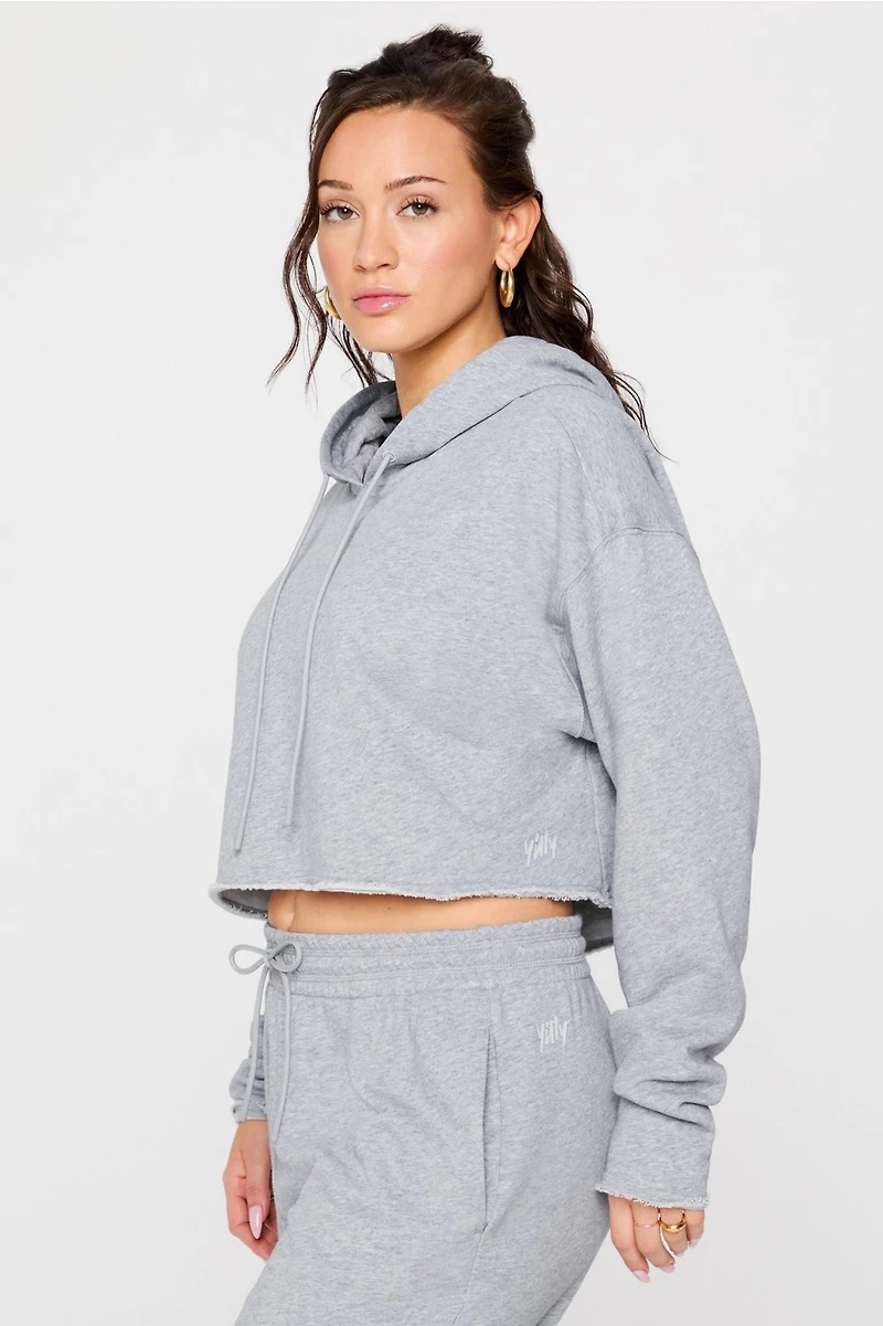 Year Round Terry Cropped Hoodie