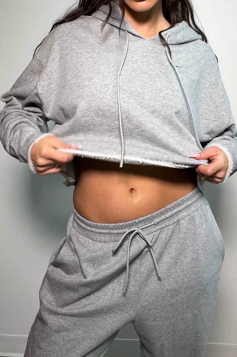 Year Round Terry Cropped Hoodie